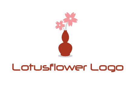 flowers in a vase logo