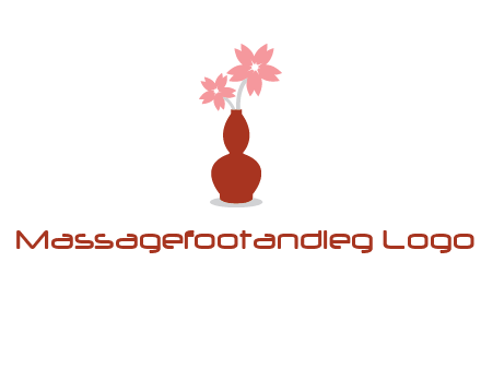 flowers in a vase logo