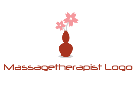 flowers in a vase logo