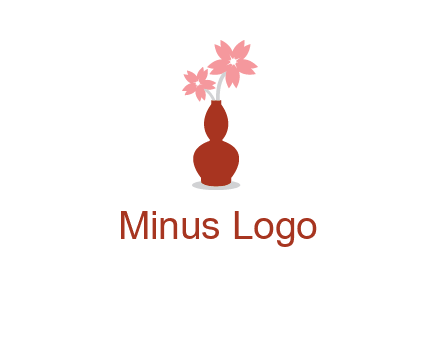 flowers in a vase logo
