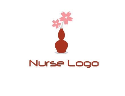 flowers in a vase logo