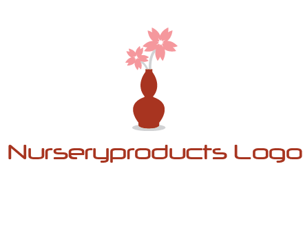 flowers in a vase logo