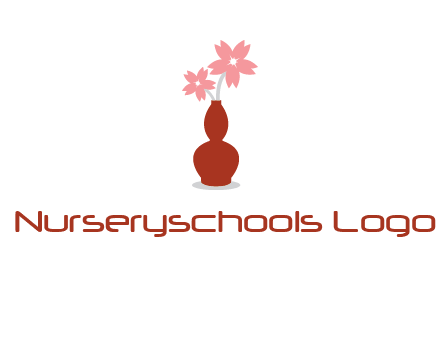 flowers in a vase logo