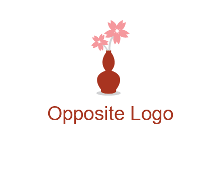 flowers in a vase logo