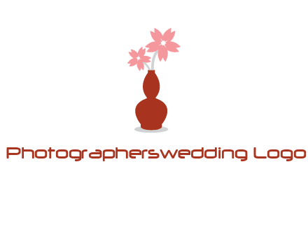 flowers in a vase logo