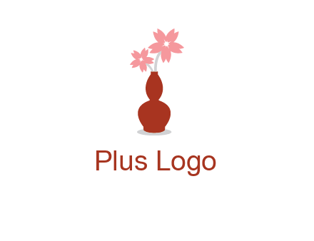 flowers in a vase logo