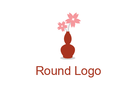 flowers in a vase logo