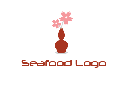flowers in a vase logo