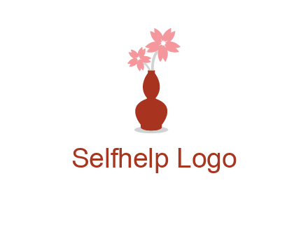 flowers in a vase logo
