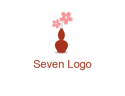 flowers in a vase logo