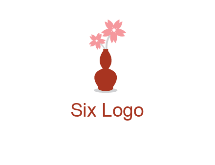 flowers in a vase logo