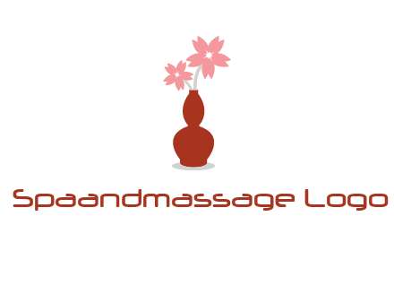 flowers in a vase logo