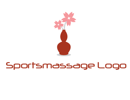 flowers in a vase logo