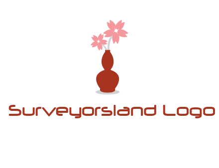 flowers in a vase logo