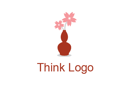 flowers in a vase logo