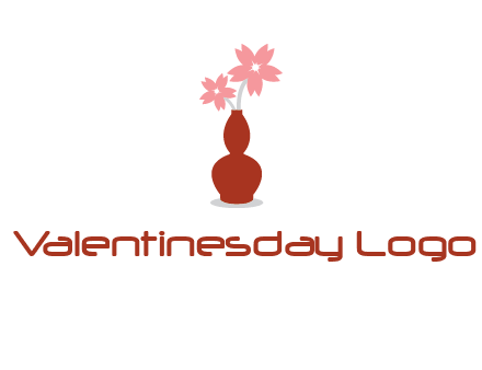 flowers in a vase logo