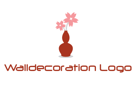 flowers in a vase logo