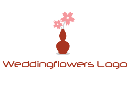 flowers in a vase logo