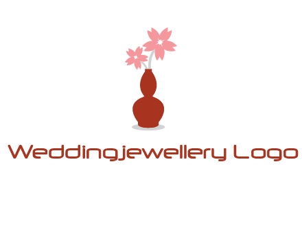 flowers in a vase logo