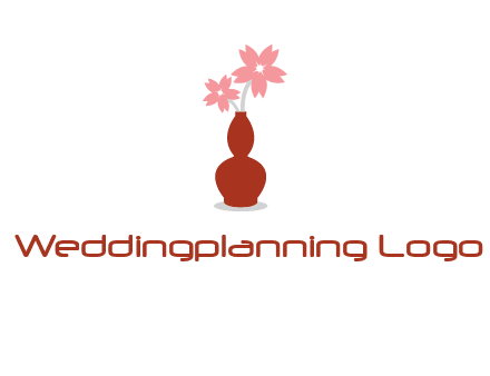 flowers in a vase logo