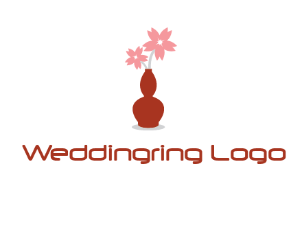 flowers in a vase logo
