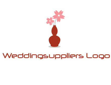 flowers in a vase logo