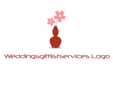 flowers in a vase logo