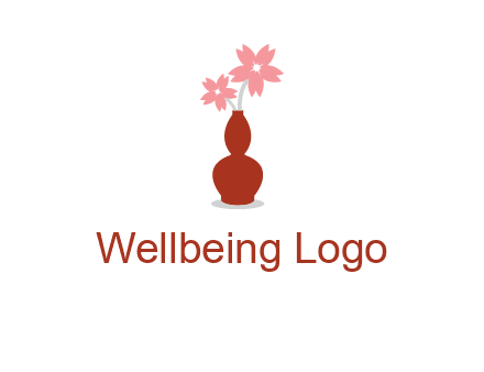 flowers in a vase logo