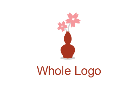 flowers in a vase logo