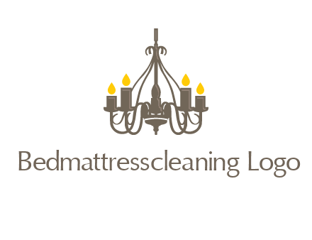candles on a chandelier logo