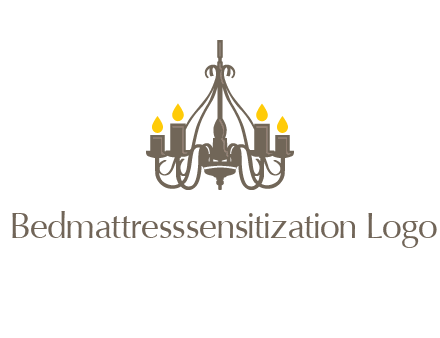candles on a chandelier logo