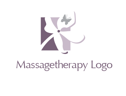 butterfly on a flower logo