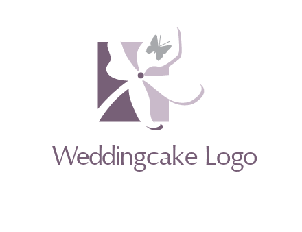 butterfly on a flower logo