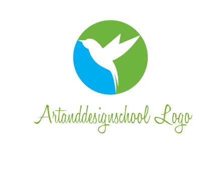 bird in circle logo