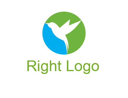 bird in circle logo
