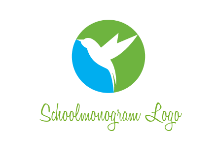 bird in circle logo