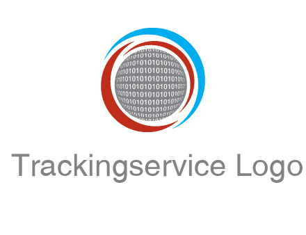 coding inside world in a round logo