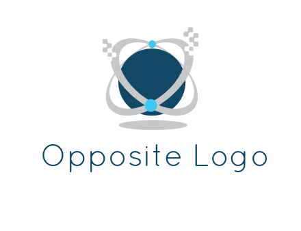 technology logo showing rings around a circle