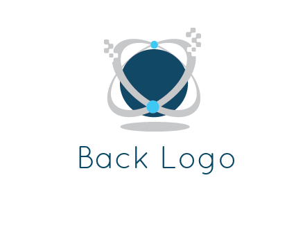 technology logo showing rings around a circle