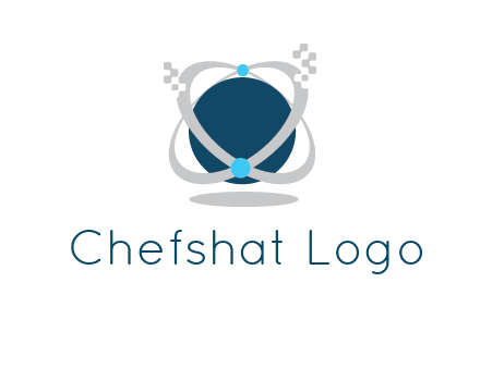 technology logo showing rings around a circle