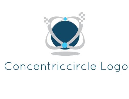 technology logo showing rings around a circle