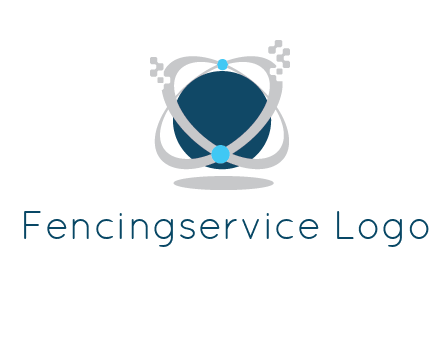 technology logo showing rings around a circle