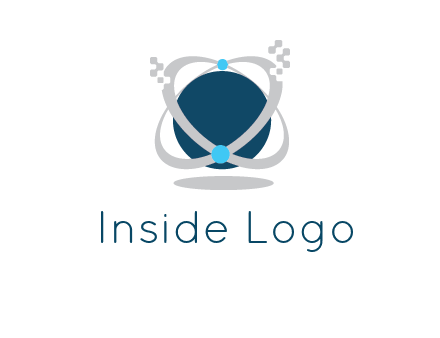 technology logo showing rings around a circle