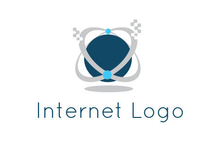 technology logo showing rings around a circle