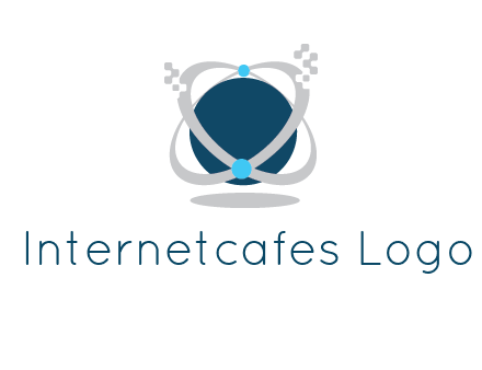 technology logo showing rings around a circle