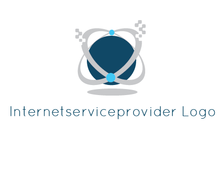 technology logo showing rings around a circle