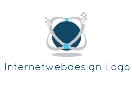 technology logo showing rings around a circle