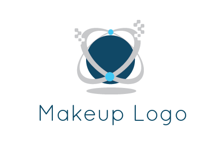 technology logo showing rings around a circle