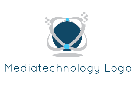 technology logo showing rings around a circle