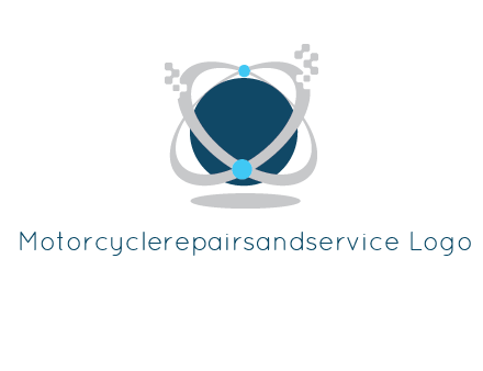 technology logo showing rings around a circle